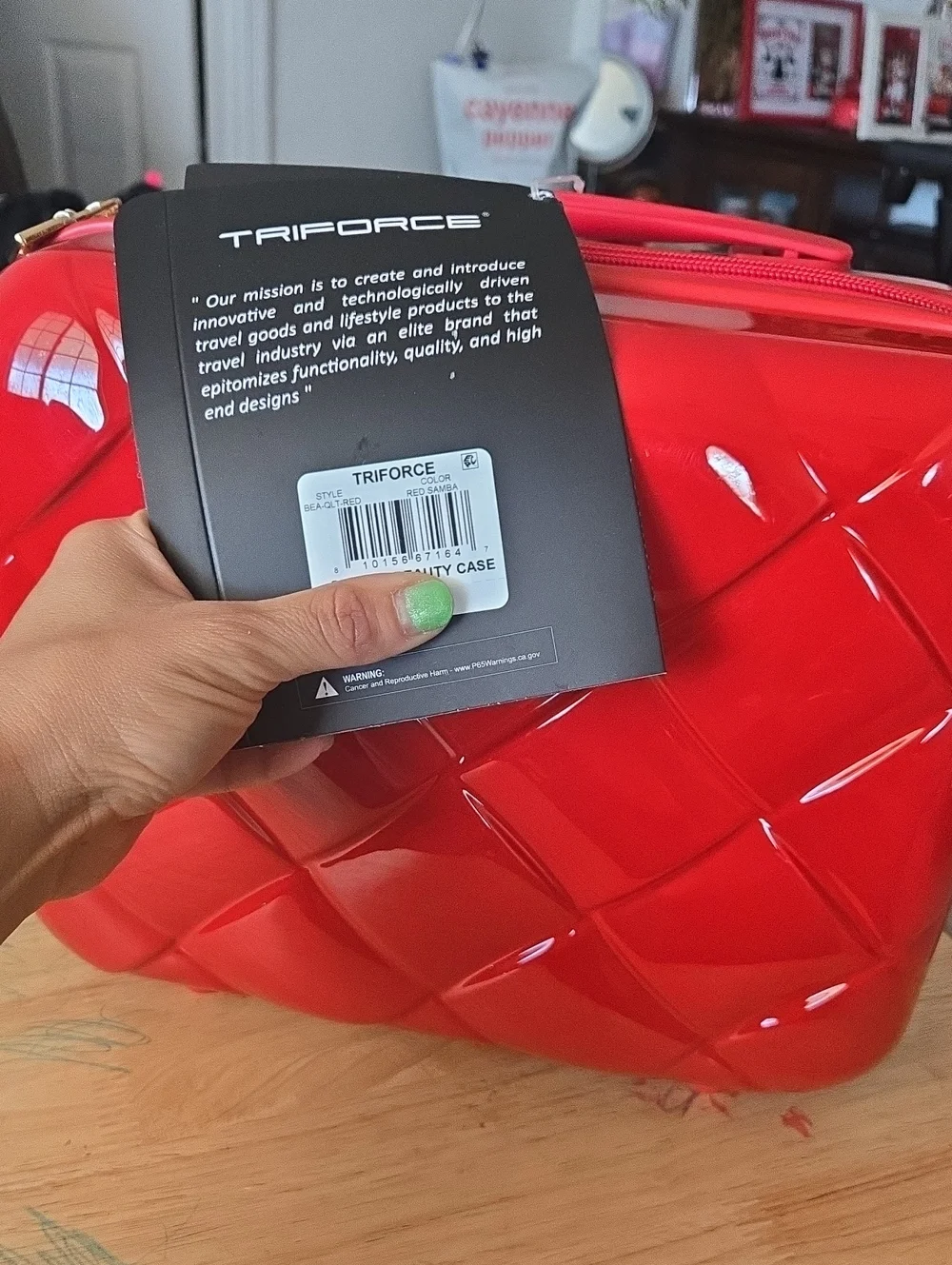 Red Travel Carry Case - Glossy Protective Tablet Accessory